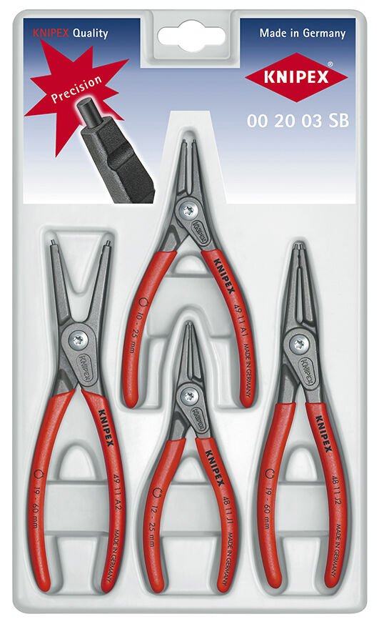 Knipex 00 20 03 SB Ağır Hizmet Segman Pensesi Seti