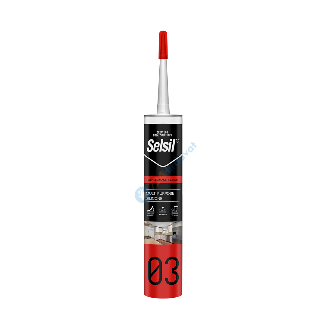 Selsil Genel Amaçlı Silikon 280 ml (Farklı Renk Seçenekleri)