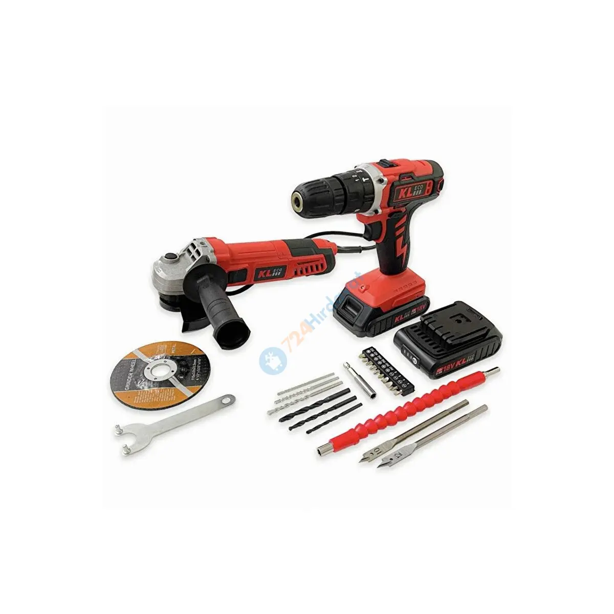 KL ECO KETM1875 750W 115MM AVUÇ TAŞLAMA+18V 10MM ŞARJLI MATKAP