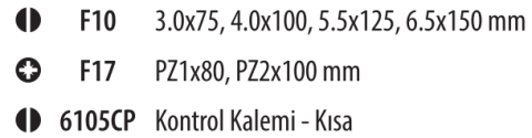 Ceta Form F99-602V 7 Parça C-PLUS Tornavida Takımı - Düz/Pozidriv + Kontrol Kalemli