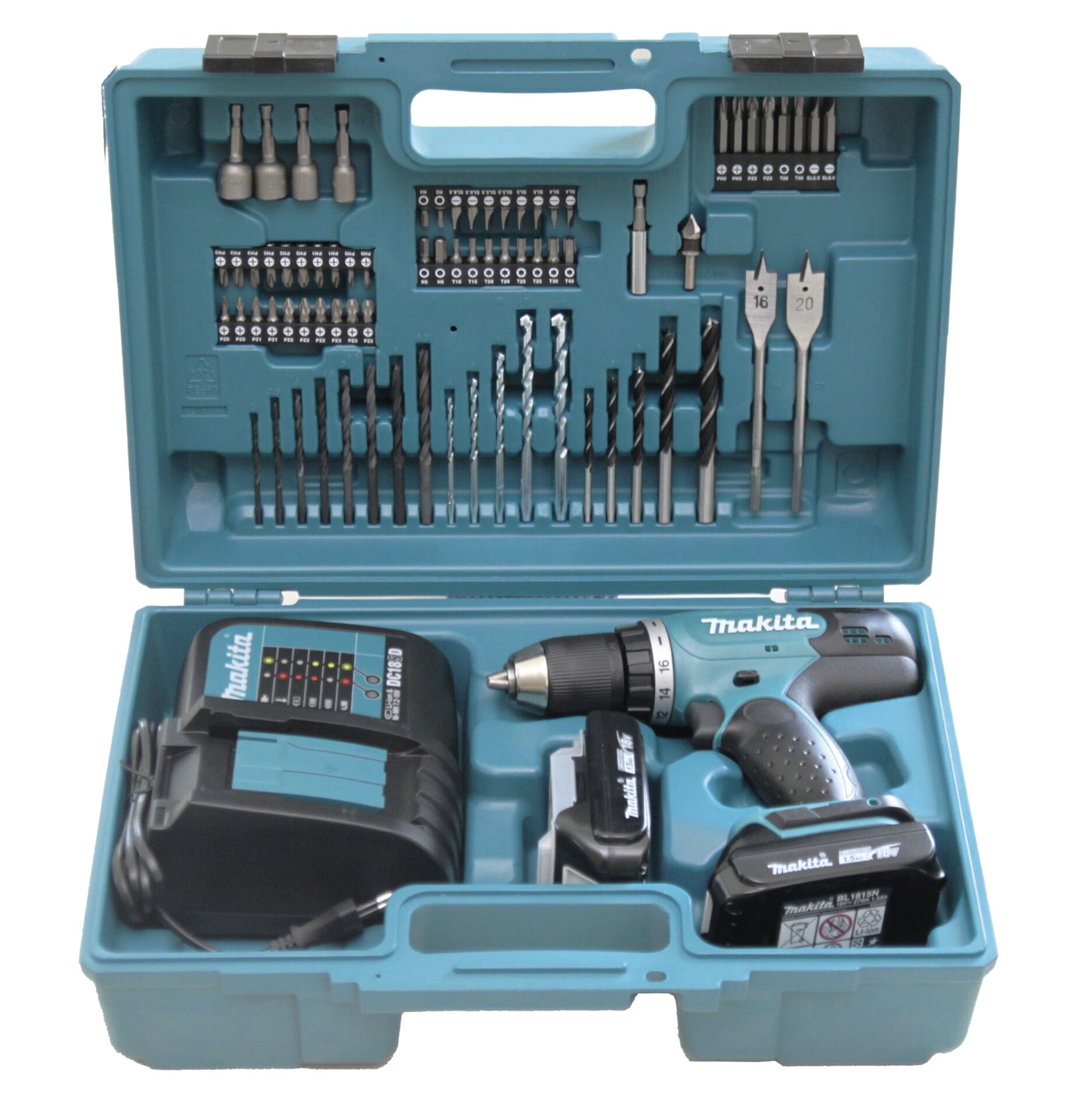 Makita DDF453SYX1 Akülü Matkap Vidalama ve Uç Seti