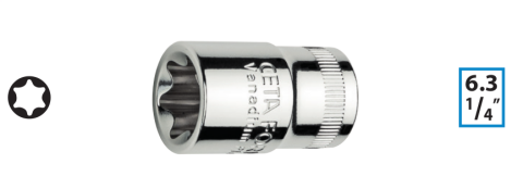 Ceta Form C06-07 1/4'' Dış TORX Lokma Anahtar - E07