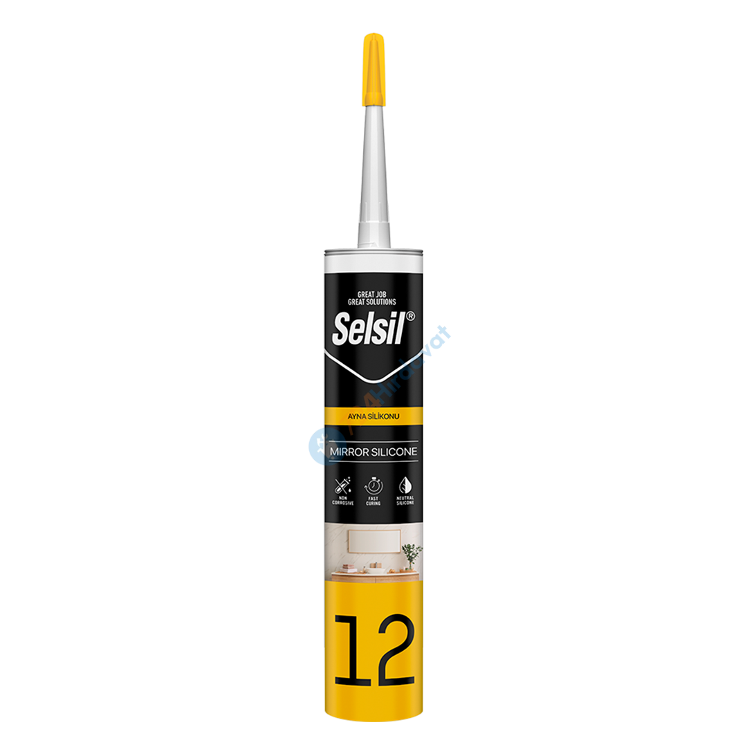 Selsil Ayna Silikonu Şeffaf 280 ml