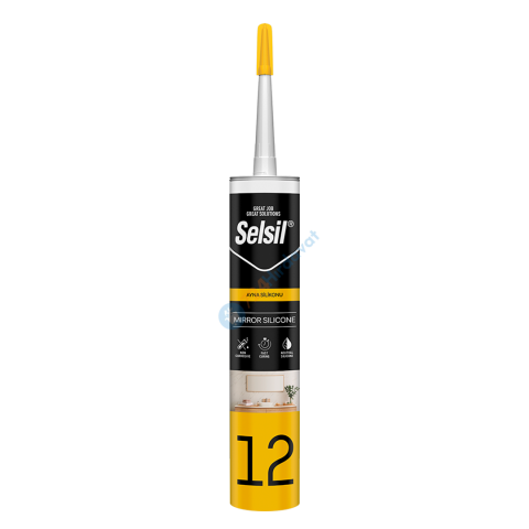 Selsil Ayna Silikonu Şeffaf 280 ml