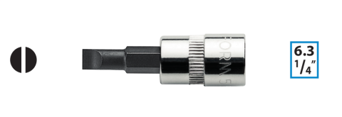 Ceta Form C08S-S55 1/4'' Düz Uçlu Lokma - 5.5 x 37 mm