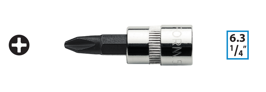 Ceta Form C08S-PH2 1/4'' Yıldız Uçlu Lokma - PH2 x 37 mm