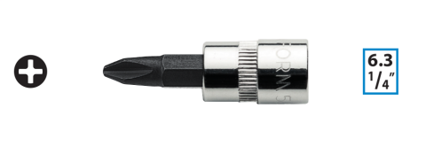 Ceta Form C08S-PH2 1/4'' Yıldız Uçlu Lokma - PH2 x 37 mm