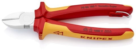 Knipex 70 06 180 T VDE Asma Halkalı Yan Keski