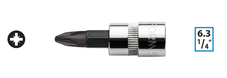 Ceta Form C08S-PZ3 1/4'' Pozidriv Uçlu Lokma - PZ3 x 37 mm