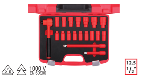 Ceta Form GC20-19PH2 19 Parça 1/2'' 1000V 6 Köşe Lokma Takımı