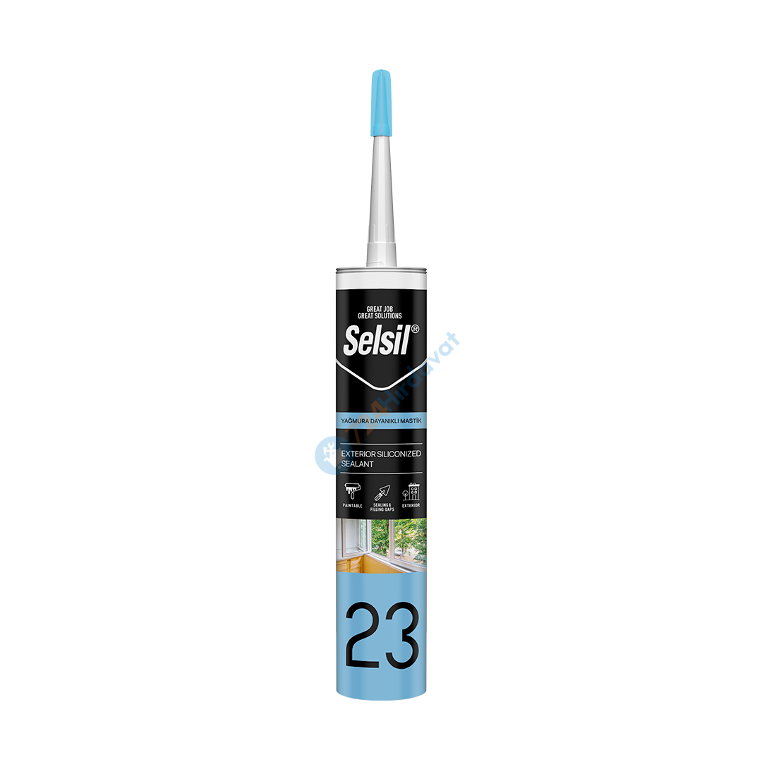 Selsil Yağmura Dayanıklı Mastik 485 gr (Farklı Renk Seçenekleri)