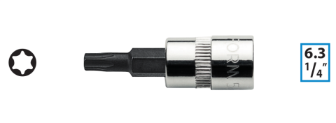 Ceta Form C08S-T09 1/4'' TORX Uçlu Lokma - T9 x 37 mm