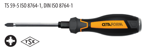 Ceta Form F17C-001-080 C-PLUS Pozidriv Uçlu Tornavida (Çekiçlenebilir) - PZ1 x 80 mm