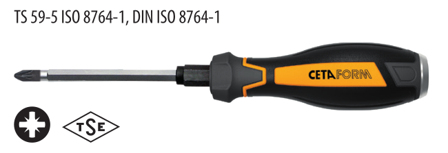 Ceta Form F17C-003-150 C-PLUS Pozidriv Uçlu Tornavida (Çekiçlenebilir) - PZ3 x 150 mm