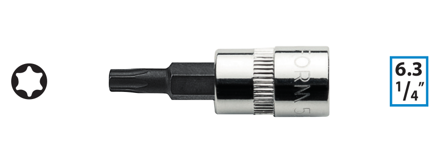 Ceta Form C08S-T40 1/4'' TORX Uçlu Lokma - T40 x 37 mm