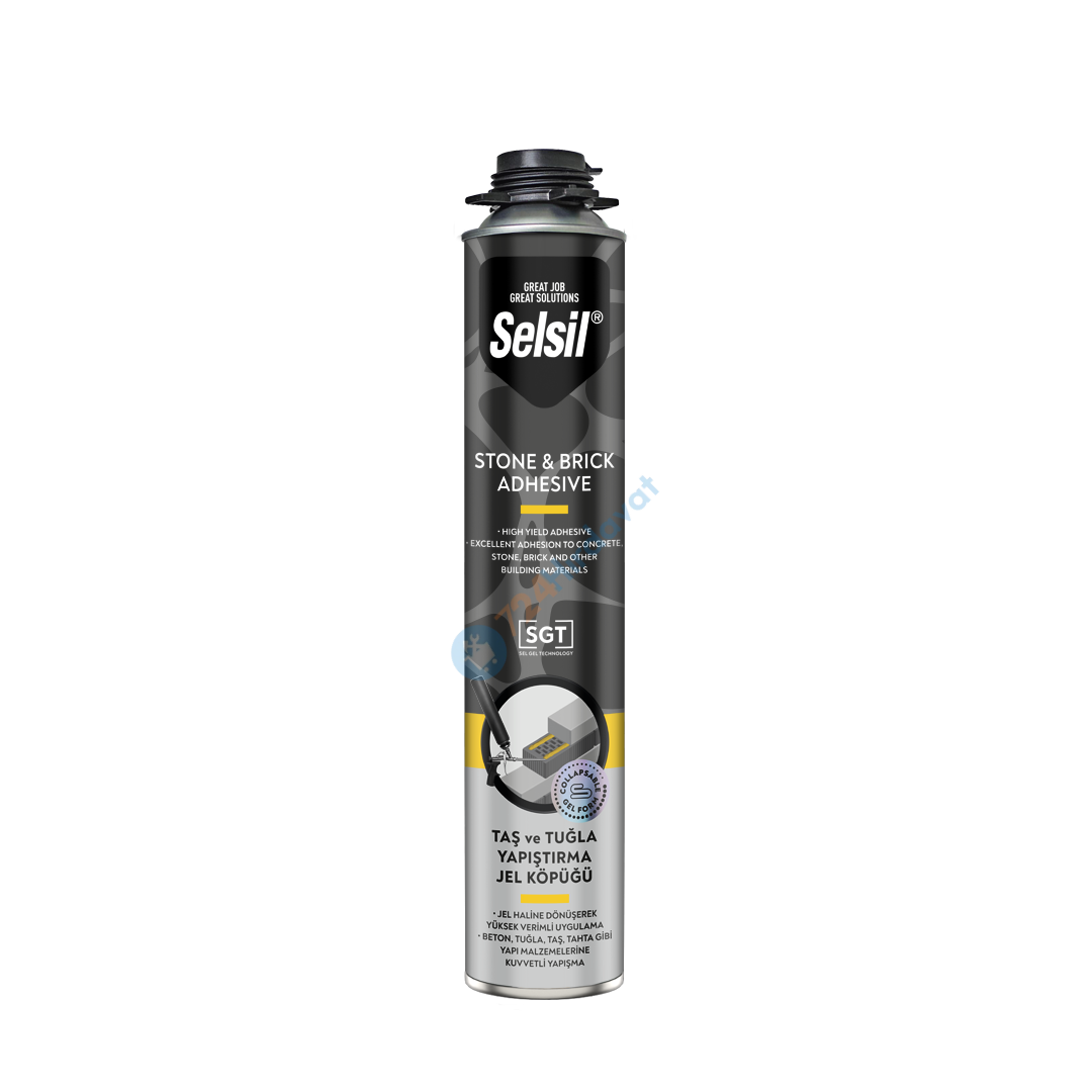 Selsil Taş ve Tuğla Yapıştırıcı Jel Köpük 750 ml