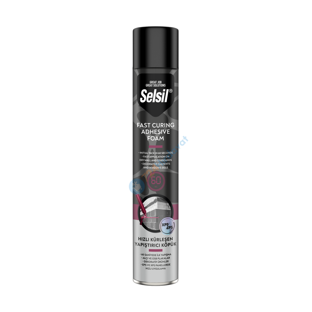 Selsil Hızlı Kürleşen Yapıştırıcı Köpük 750 ml