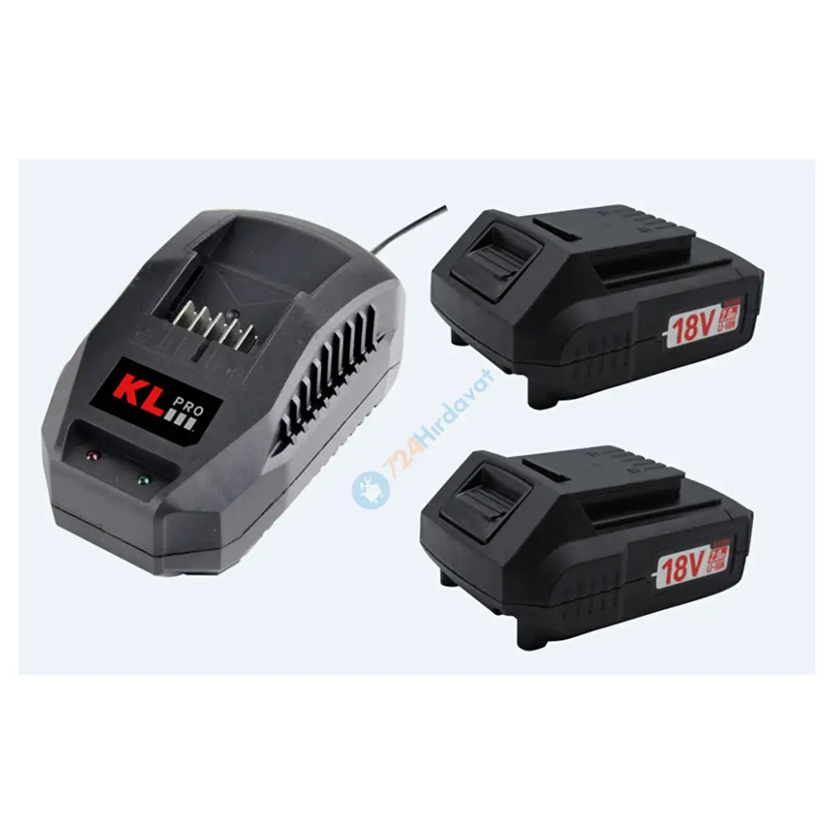 KL PRO KLASET18-20 2 ADET 18V 2.0AH AKÜ + 1 ADET 2.4A ŞARJ CİHAZI SET