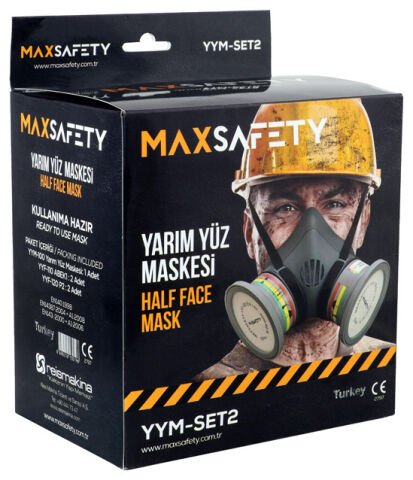 MAXSAFETY YYM-SET2 - YARIM YÜZ MASKESİ SETİ