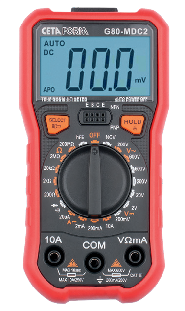 Ceta Form G80-MDC2 Digital Multimeter (DC Akım - Manuel Sınıflandırma)