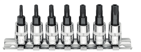 Ceta Form C08S-RTP7 7 Parça 1/4'' 5 Köşe Delikli TORX Uçlu Lokma Takımı