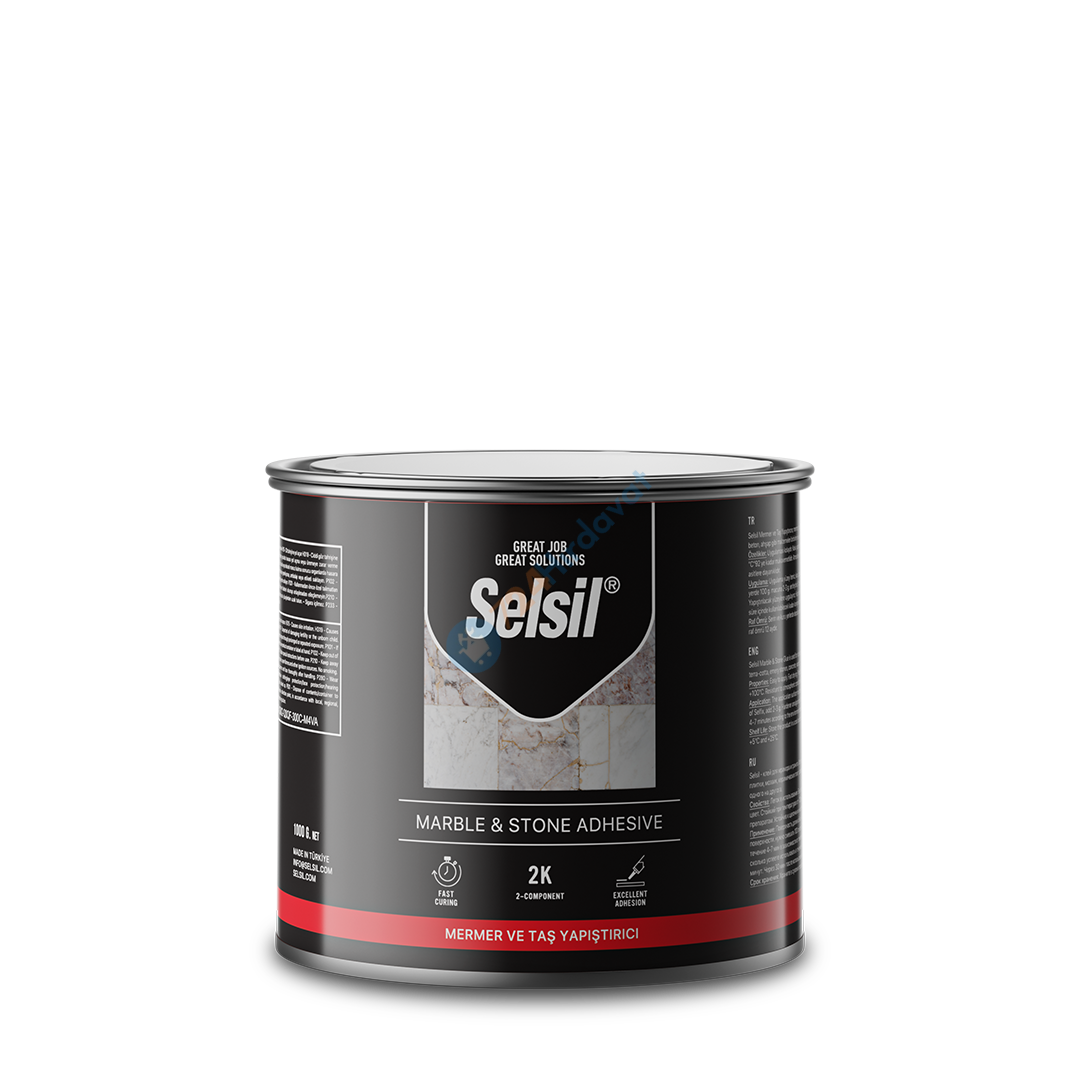 Selsil Mermer ve Taş Yapıştırıcısı 1000 gr