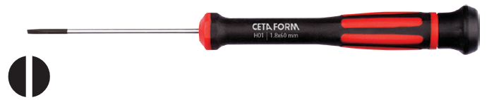 Ceta Form H01-40-080 C-TRONIC Düz Uçlu Elektronikçi Tornavida - 4.0 x 80 mm