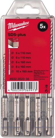 Milwaukee SDS-PLUS MATKAP UÇ SETİ 5 PARÇA MS2 SERİ 2 ELMAS