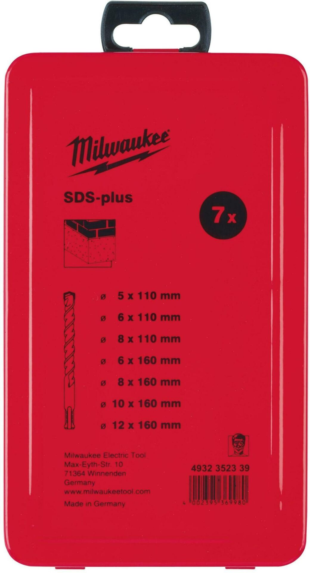 Milwaukee SDS-PLUS MATKAP UÇ SETİ 7 PARÇA MS2 SERİ 2 ELMAS