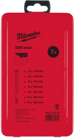 Milwaukee SDS-PLUS MATKAP UÇ SETİ 7 PARÇA MS2 SERİ 2 ELMAS