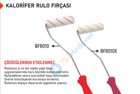 ORİENT BFR010 KALORİFER RULO FIRÇASI ETİLEN 10 CM