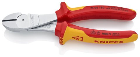 Knipex 74 06 180 Ağır Hizmet VDE Yan Keski