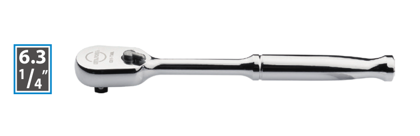 Ceta Form C01-T90L 1/4'' Kapalı Tip Cırcır Kolu (Uzun Tip-Metal Saplı)