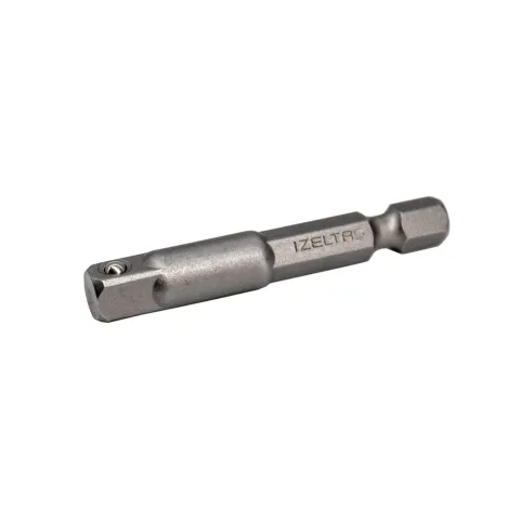 İzeltaş 1/4''m-1/4''m Bits Uç Lokma Adaptörü 50mm (Makina Kullanımına Uygun)